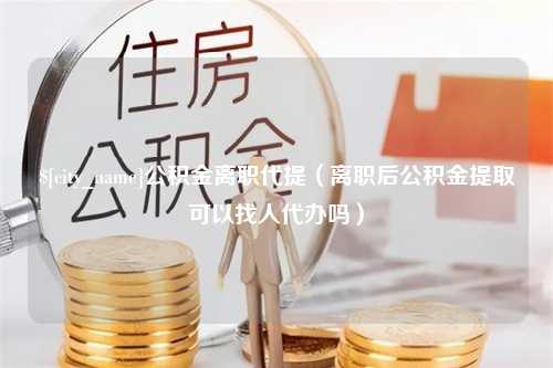 赵县公积金离职代提（离职后公积金提取可以找人代办吗）